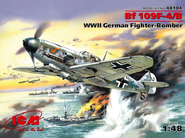 (ICM48104) - ICM 1:48 - Messerschmitt Bf 109F-4/B WWII Bomber