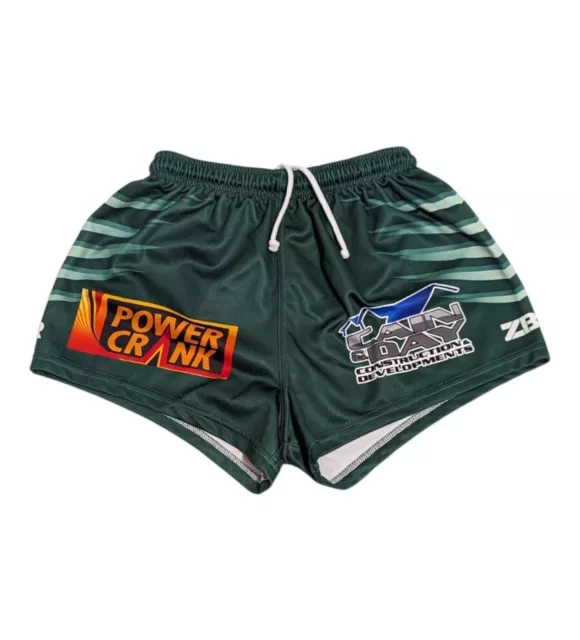 ZIBARA MENS SIZE Small Rugby League Playing Shorts Green $29.99 ...