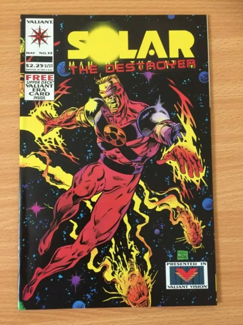 Solar Man Of The Atom #33 Complete With Card Valiant Comics 1994