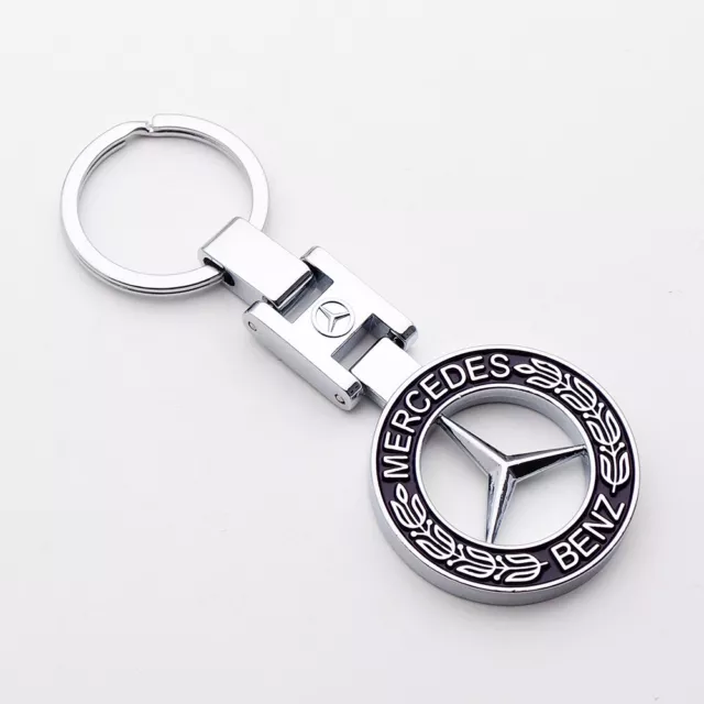 3D Mercedes-Benz AMG Sport Logo Alloy Car Home Keychain Ring Decoration Gift