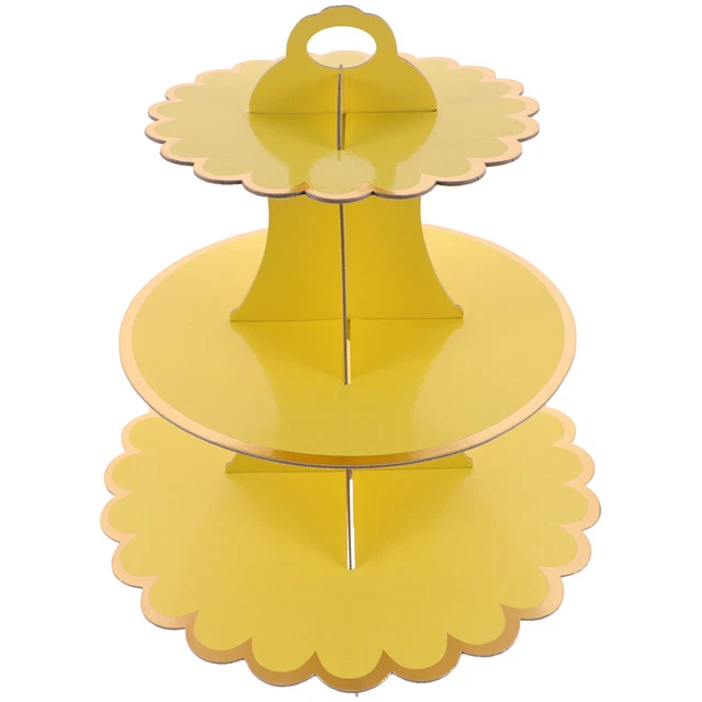 Supporto per torte a tre livelli display tavolo da dessert piatto da portata dolci dessert