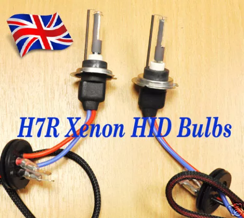 H7R 5000K HID OEM colour Xenon car Bulb 2 Bulbs 35w Lamps Metal based car  U.K.