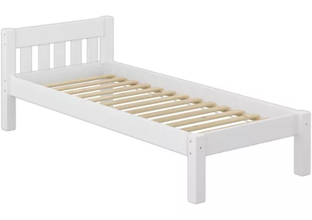 Cama individual blanca pino blanco 90x200 cama futón cama juvenil rejilla cuna