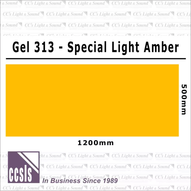 Clear Color 313 Filter Sheet - Special Light Amber