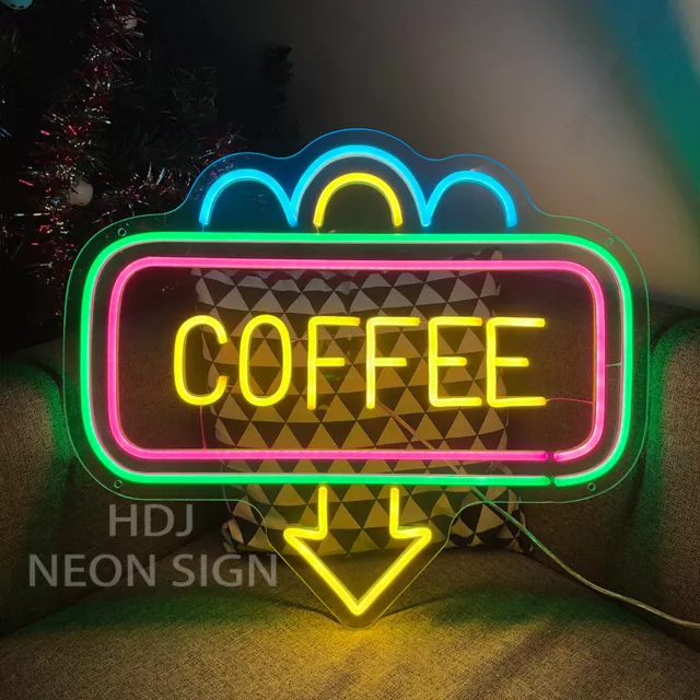 Custom Neon Signs Coffee Vintage Neon Night Light for coffee Shop Wall Decor
