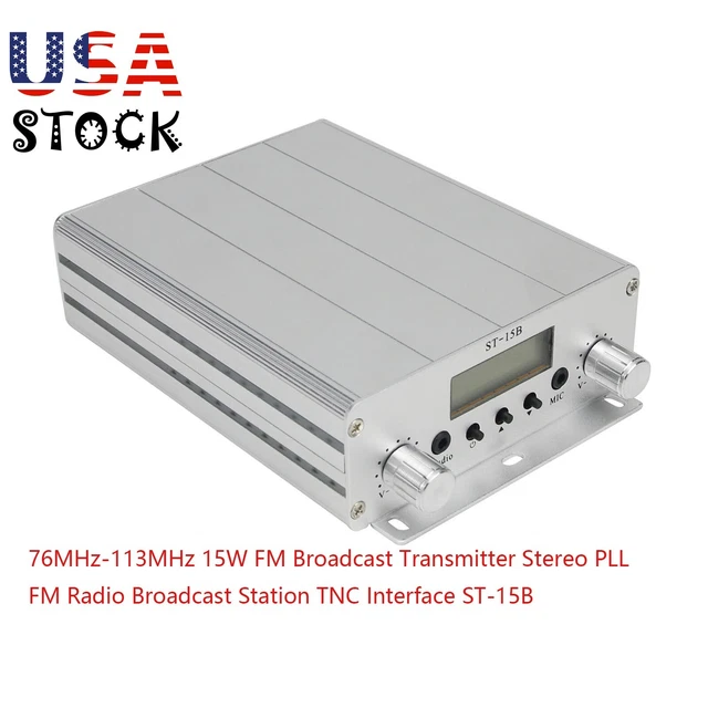 6 Watt FM Exciter PLL Transmitter – 88–107.9 MHz – MB1501 – Broadcast Ready – Jpl995 Fmtr1