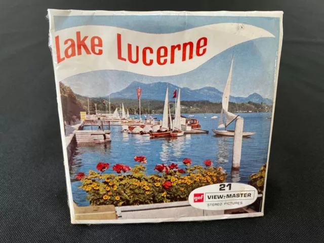 GAF Viewmaster #C 134 LAKE LUCERNE, SWITZERLAND  Produced in Belgium