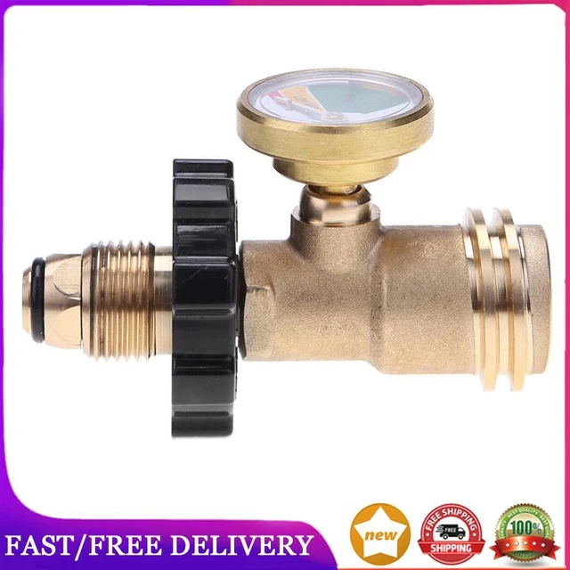 Propane Tank Gas Gauge Level Indicator With Quick Connect Fitting 1 Set Professional Adapter Part