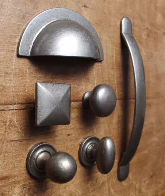 Cast Iron Cabinet Knobs Door Handles Kitchen Cupboard Drawer Pulls Heavy Quality