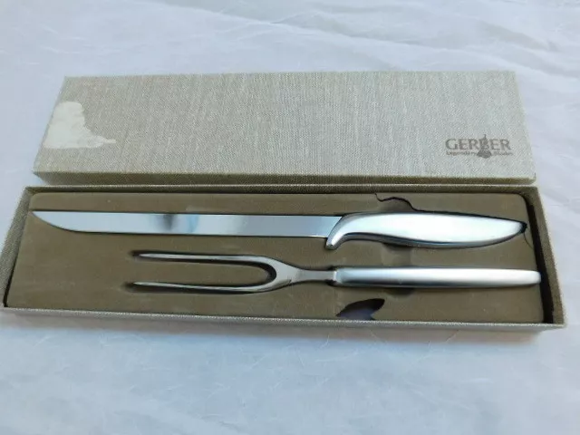 Gerber Legendary Blades Balmung Siegfried Carving Knife Fork Set Orig Box