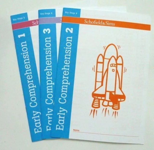 Bundle of 3 Comprehension workbooks SATS for reception- year1 age 5-7 years KS1