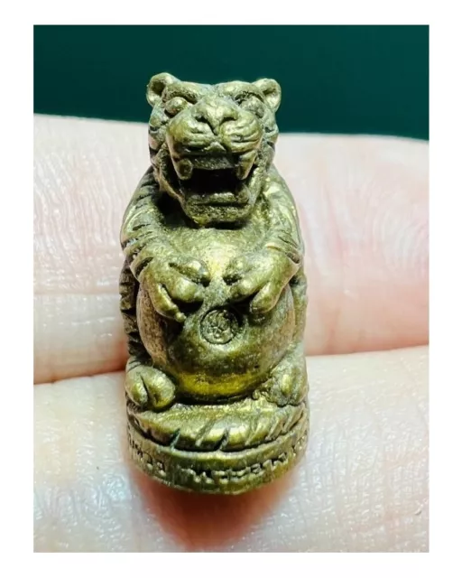 Talisman Tiger Treasure Amulet Thai Magic Ajarn O Power Wealth Luck Protection