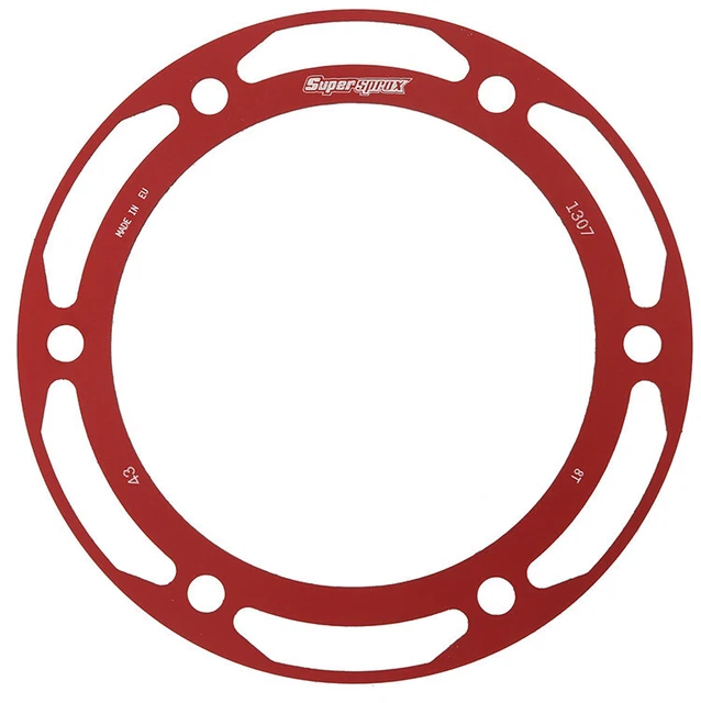 Supersprox Edge Sprocket Disk 43 Red RACD-1307-43-RED