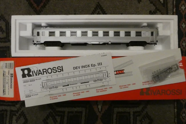 Wagon Jouef 468 – Voiture Inox Longue – Avec Boîte D'Origine – Occasion