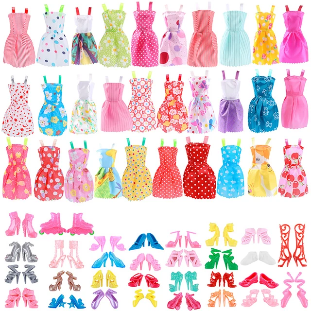Puppe Partykleidung Schuhe Puppen Dressup Zubehör Familie Spielzeug Zufällig (60