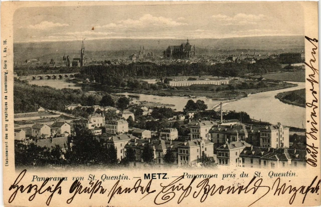 CPA AK Panorama von St-QUENTIN - METZ - Panorama pris du St-QUENTIN (455023)