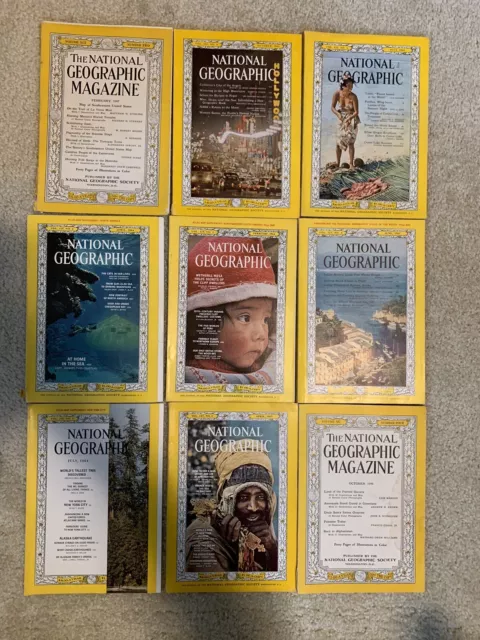 vintage national geographic magazines Coke Coca-cola  Ads  lot 1940s 1960s