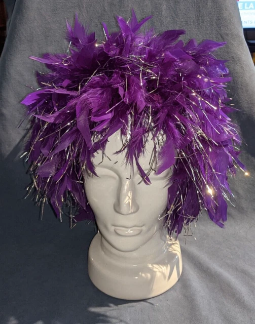 Vintage Feathers Wig Purple Vintage Feathers Wig Purple