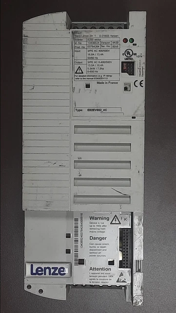 Variateur De Fréquence Lenze 33.8216-E 5,5 KW - Occasion, Fonctionnel, Fabriqué En Allemagne