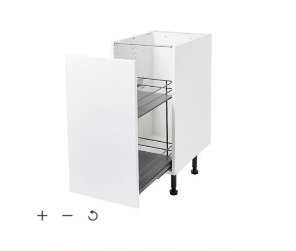 Soft-close Universal Kitchen Pull out storage, Fits (W)400mm base Unit - B&Q 2