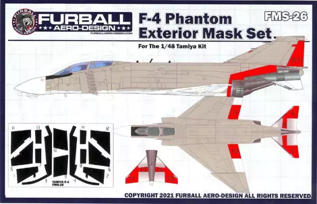 Furball Decals 1/48 F-4 PHANTOM II EXTERIOR Mask Set