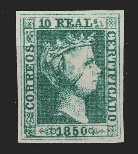 Edifil 5 nuevo * mng 1850 Isabel II sello de España Spain Lujo Liderstamps