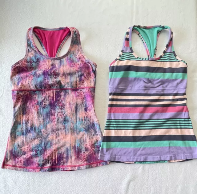 Ivivva Lululemon Girls Tank Tops Lot of 2 Size 14 Racerback Athleticwear