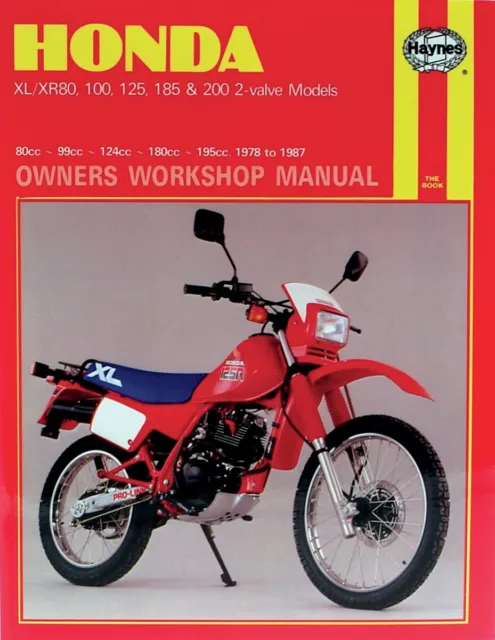 Haynes Honda XL/XR: 80, 100, 125, 185, 200cc 78-87 Repair Manual #566
