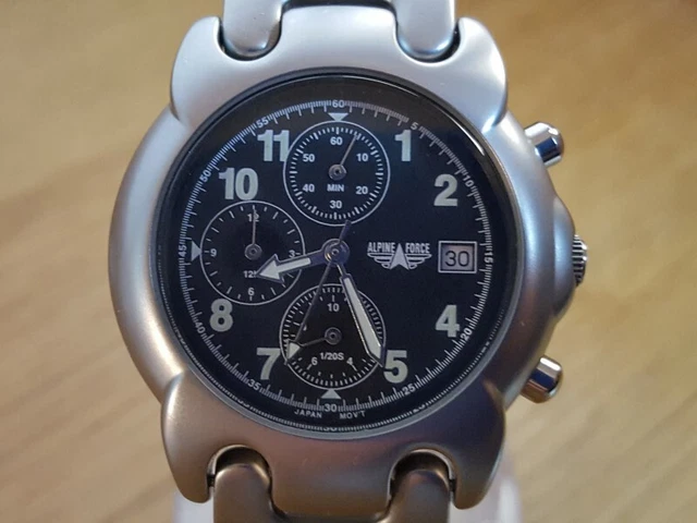 BUREI Orologio Uomo Cronografo Militare – Quarz, 24h, Impermeabile 3 ATM, Cassa In Acciaio 316L, Vetro Minerale, Cinturino In Nylon E Pelle Regolabile, LED - 3