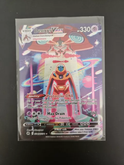 Pokémon Deoxys VMAX Crown Zenith: Galarian Gallery GG45/GG70 Holo Ultra Rare