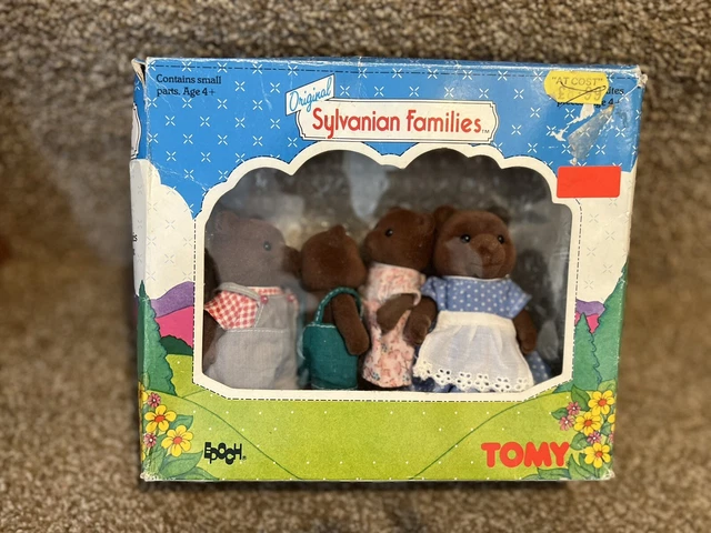 Vintage Original Sylvanian Families Ours Brown Bear Birch
