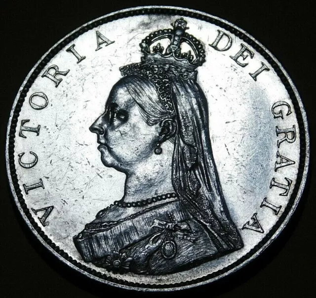 Great Britain 1887 Double Florin Roman Number 1 in Date 222-305