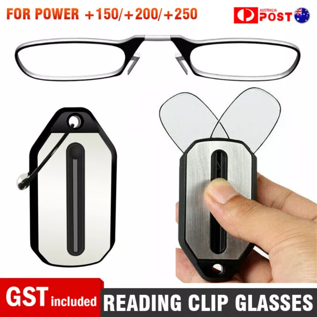 Flexible Portable Mini Nose Clip Reading Glasses Wallet Pocket Phone 1.5 2.0 2.5