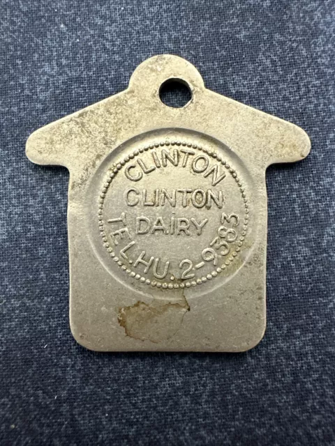 Clinton, Ontario Clinton Dairy Tel. Hu. 2-9383 Good For 1 Qt Milk token *W240