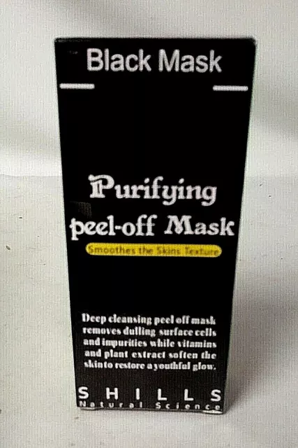 Purifying Black Mask Peel Off Facial Cleansing Blackhead Remover SHILLS 50 mL