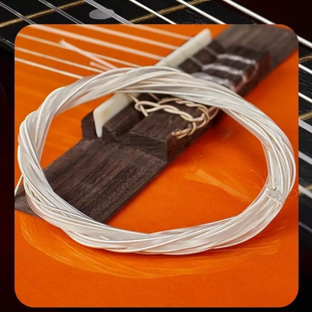 Ensemble fiable de cordes en nylon pour guitares classiques ton clair pack de 6 2