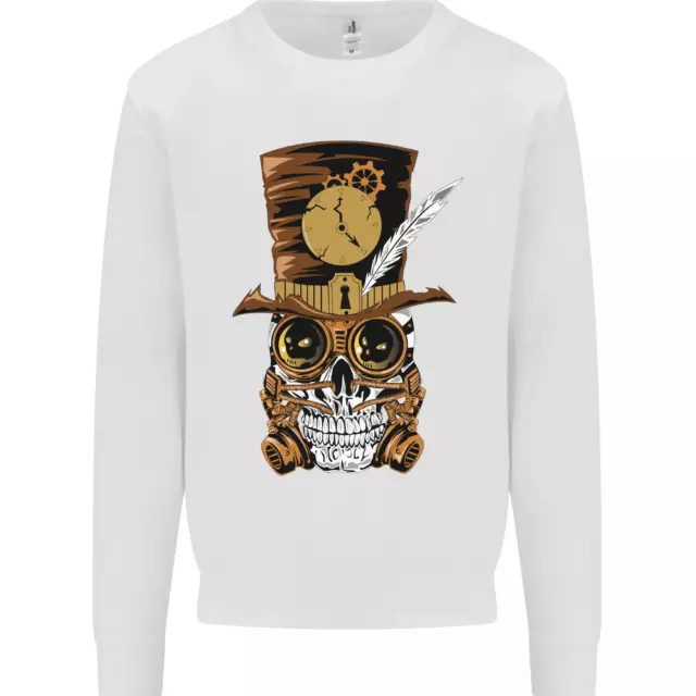 Steampunk Skull Kids Sweatshirt Jumper