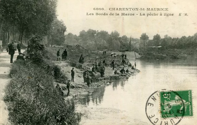 CHARENTON LE PONT SAINT MAURICE Bords Marne La Pêche à la ligne