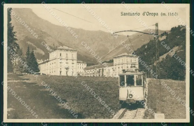 Biella Oropa Santuario Tram cartolina MT1074
