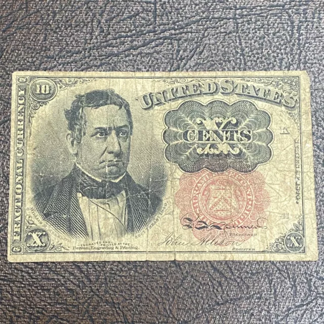 5th Issue 10 Cents Fractional Currency Circulated #52248