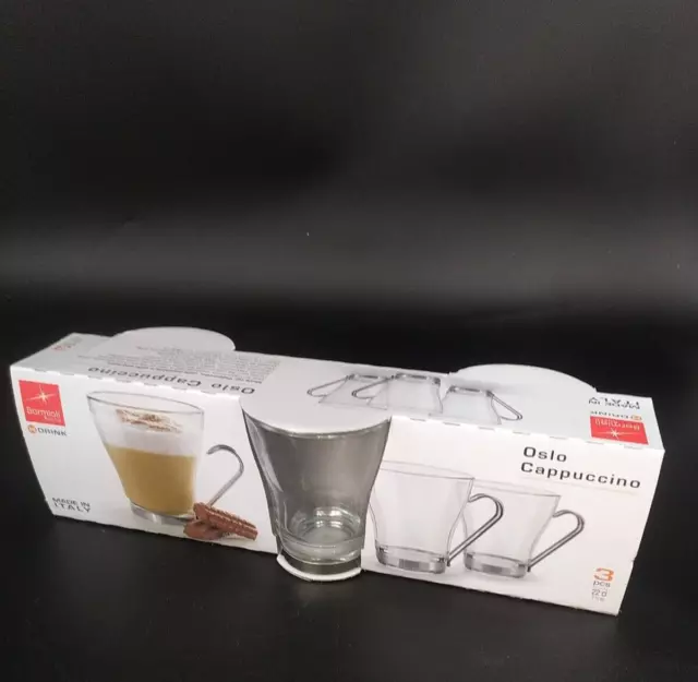 Bormioli Rocco Oslo Tazze Cappuccino Set Da 6 Pezzi (2 confezioni da 3pz)