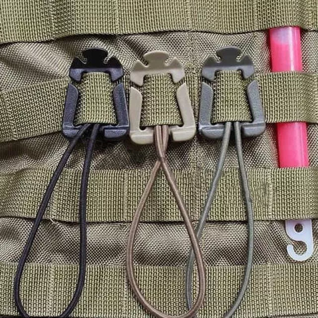2pcs Backpack Buckle Carabiner Clips Outdoor Nylon Camping Bag Hanger Hook Cl^:^