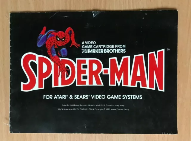 ATARI 2600 - SPIDER-MAN - Instruction Manual