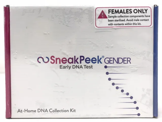 "Kit de prueba de género Sneak Peek ADN temprano ""nuevo sellado 03/2024"""