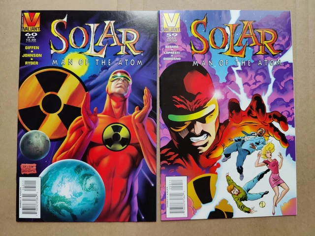 Solar Man of the Atom 59 VF- 60 VF Lot Of 2 (1996 Valiant)