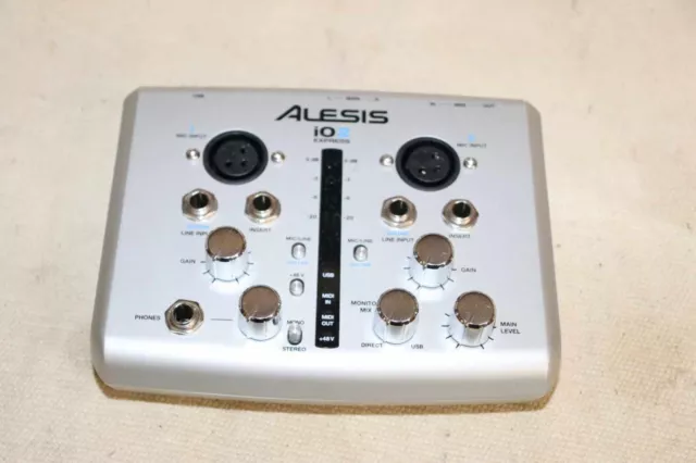 en l'état pour pièces carte son Alesis iO2 Express, Interface Audio USB 24-bit