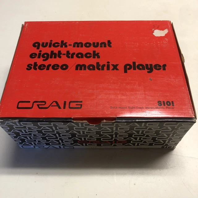 1970S VINTAGE PIONEER Craig S101 Under Dash 8Track Car Stereo Radio