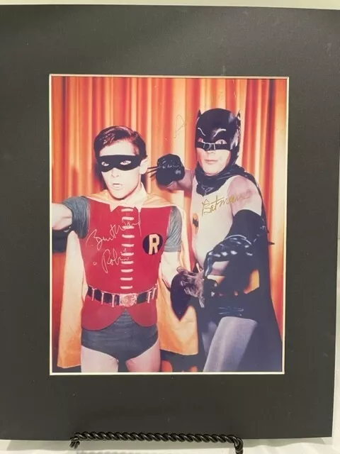 Adam West & Burt Ward Batman Robin Dual Signed Photo Jsa Coa