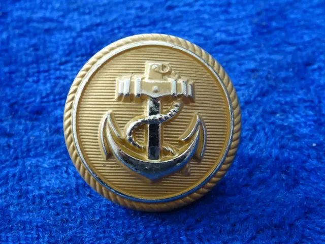 A24-36) Marine Knopf Button Bundes/Kriegsmarine 25mm gold Anker W. HÜGEL TypI