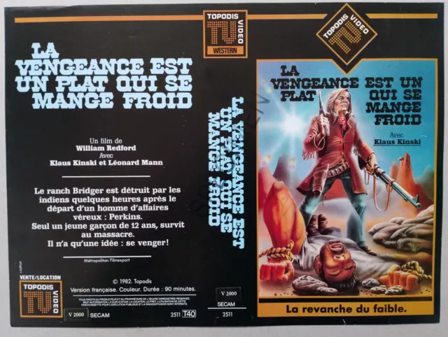 Jaquette Vhs - La Vengeance Est Un Plat Qui Se Mange Froid  - Vhs Sleeve